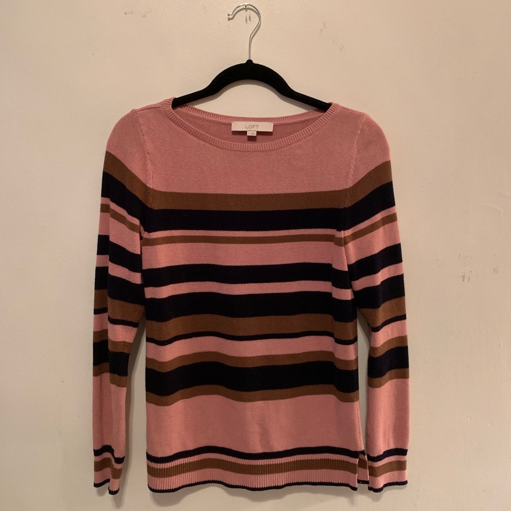 LOFT striped sweater